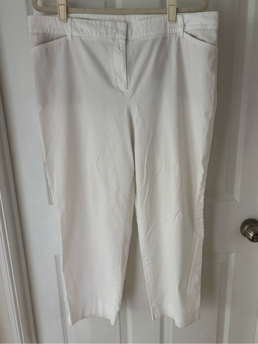 Talbots White Cropped Pants